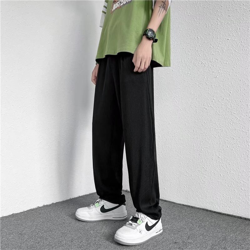 Quần ống rộng Plus Size S-5XL Phong Cách Hàn Quốc Thời Trang Cho Nam ​Quần Âu Màu Rắn Me