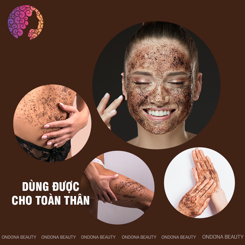 [ORGANIC] KEM TẨY KỲ TẾ BÀO DA CHẾT ORGANIC COFFEE (Face &amp; Body) Gold Bee - Ondona Beauty