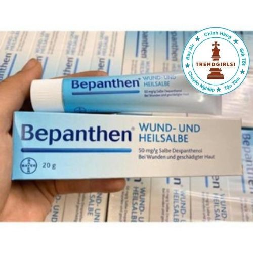 Kem Bepanthen Wund Und Heilsalbe (20g/100g) hỗ trợ hăm cho trẻ sơ sinh và rạn da cho phụ nữ sau sinh, Đức