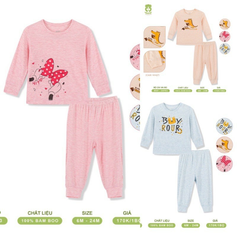 Bộ cài vai Mibpi cho bé