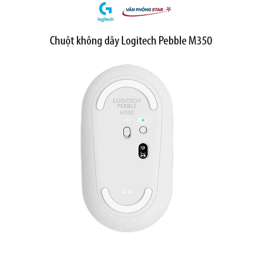 [Free ship] Chuột không dây Logitech Pebble M350 tối giản, hiện đại, thuận tiện khi sử dụng độ phân giải 100 dpi.