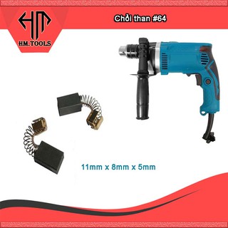 (3 BỘ) Chổi than thay thế cho các dòng máy đục, máy cắt sắt - Chổi than máy mài, chổi than máy khoan, chổi than máy cắt