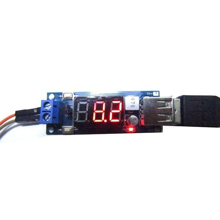 Mạch Sạch Pin Điện Thoại 5V 2A - Module Sạc Pin Dự Phòng - Mạch Sạc Pin 5V 2A Có Hiển Thị Điện Áp Đầu Vào