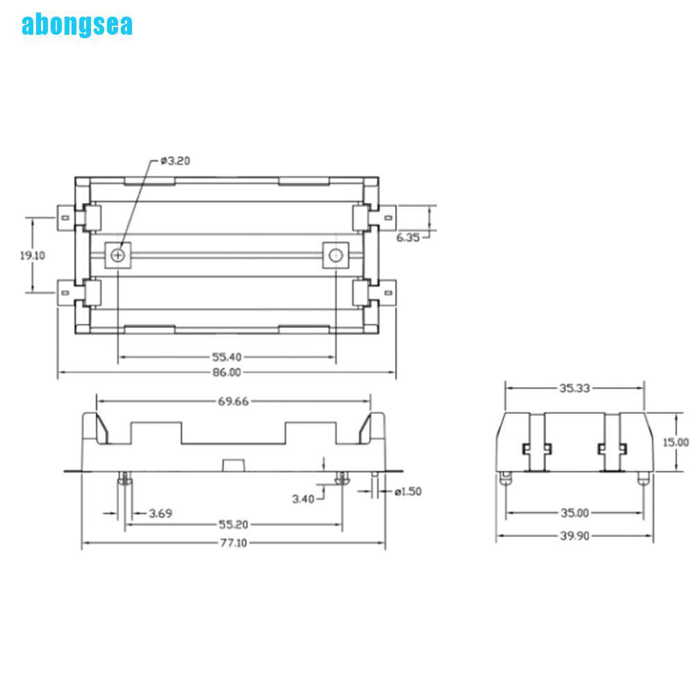 1 Hộp Đựng Pin 18650 2 X Với Pin Màu Đồng | BigBuy360 - bigbuy360.vn