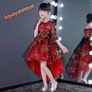 ĐẦM CÔNG CHÚA ĐUÔI TÔM ĐỎ TAY LỬNG