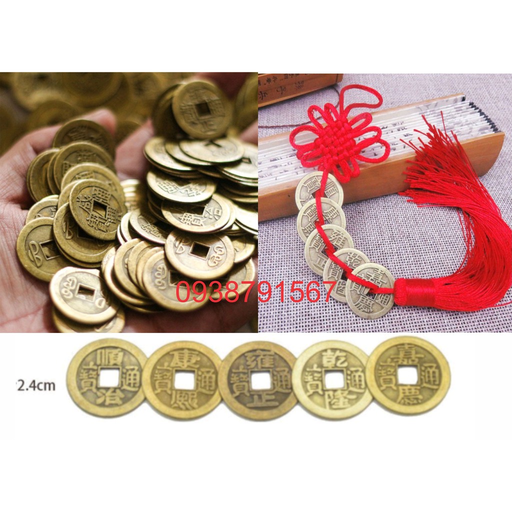 Đồng tiền xu cổ - Combo 10 đồng - vật phẩm phong thủy | BigBuy360 - bigbuy360.vn