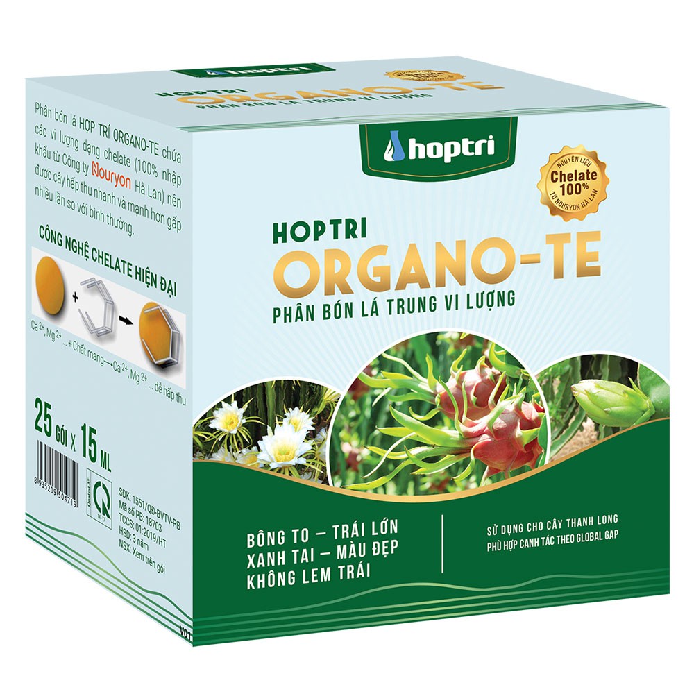 HỢP TRÍ ORGANO - TE gói 15ml - Phân bón trung vi lượng