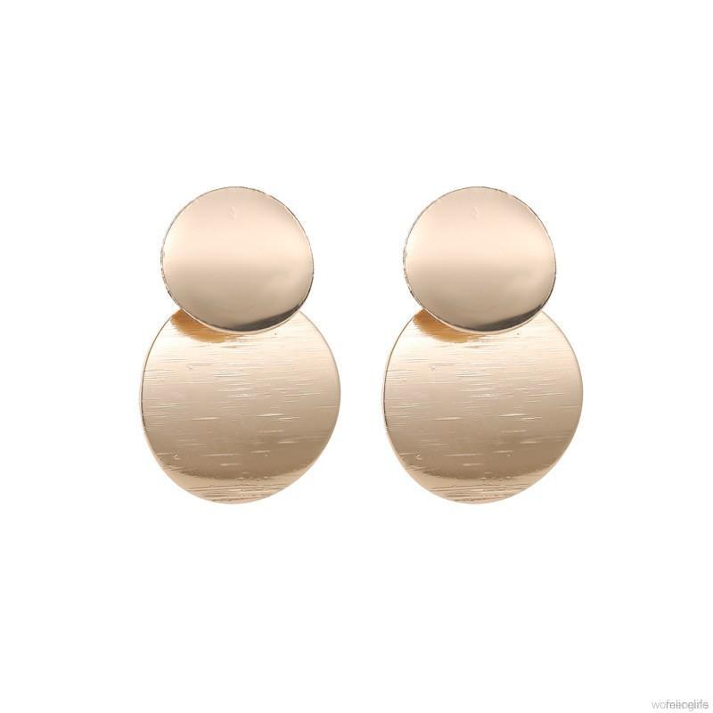 Hoa Tai Kim Loại Phong Cách Retro Cho Nữ