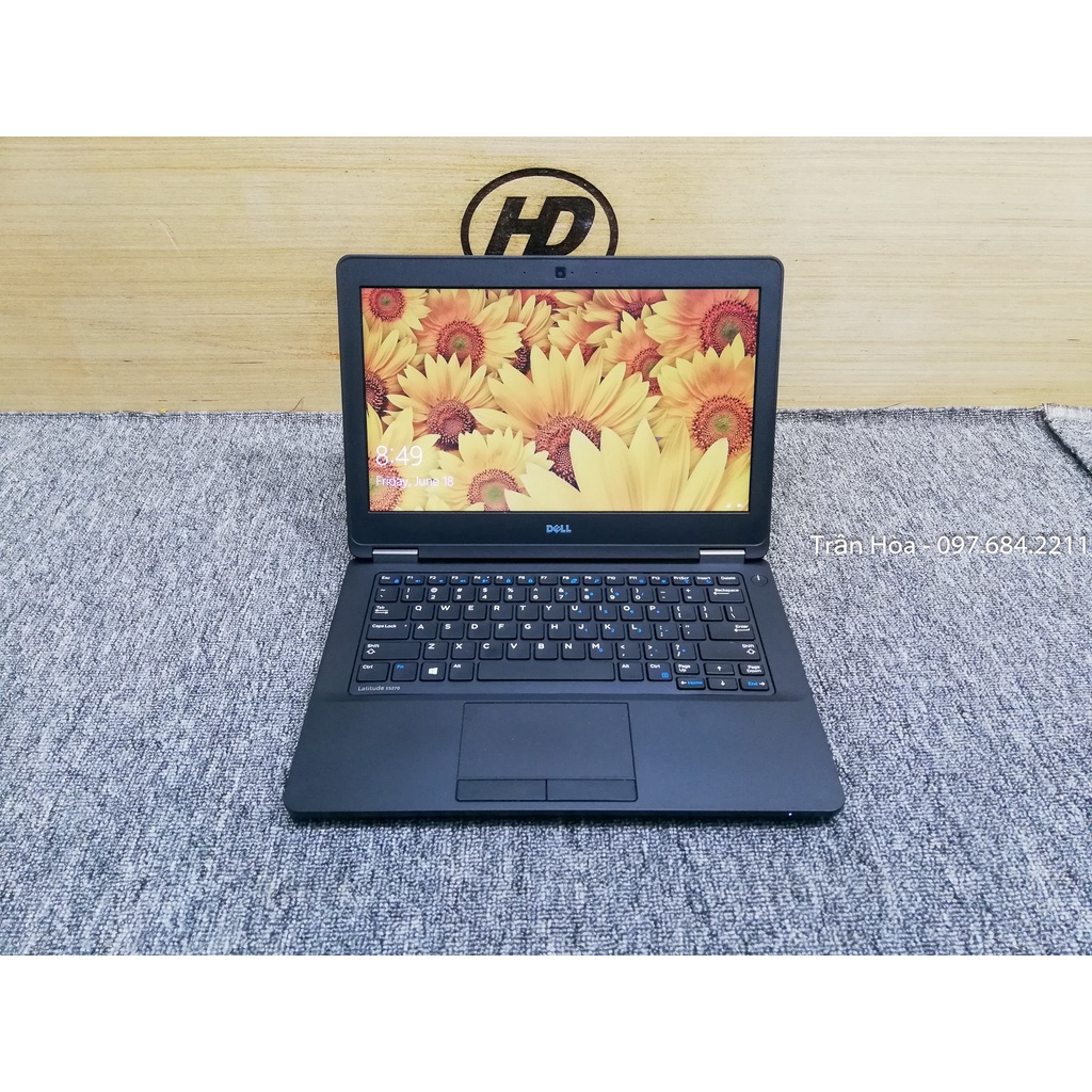 [Laptop 12.5inch nhỏ gọn nhẹ] - Dell Latitude E5270 - Core i5 6300u, Ram 8GB, ổ SSD 256GB, vỏ nhôm.