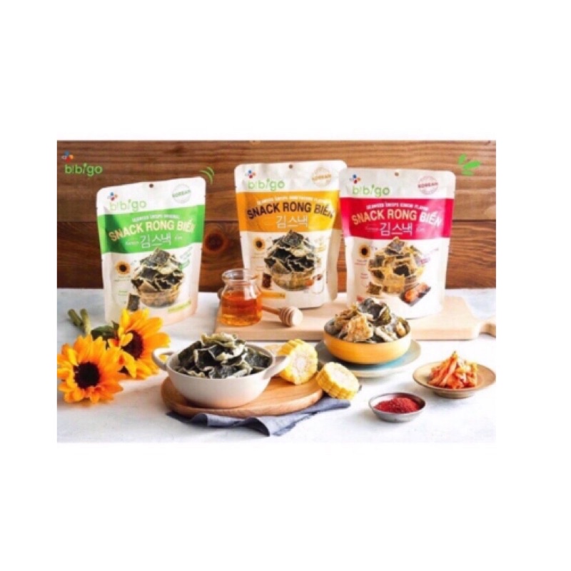 SNACK RONG BIỂN BIBIGO VỊ BẮP MẬT ONG 25G