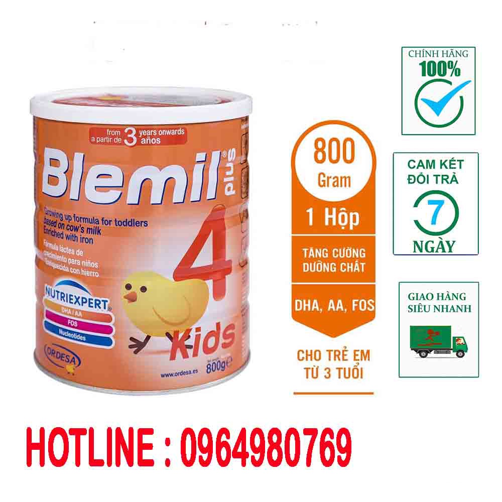 Sữa Blemil Plus 4 800g dành cho trẻ từ 3 tuổi trở l;ên