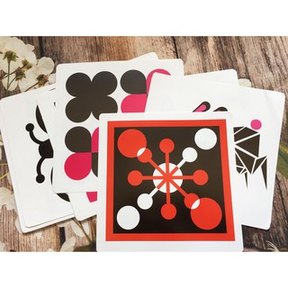 Flashcard Kích Thích Thị Giác Cho Trẻ Sơ Sinh 2 - Đỏ Đen