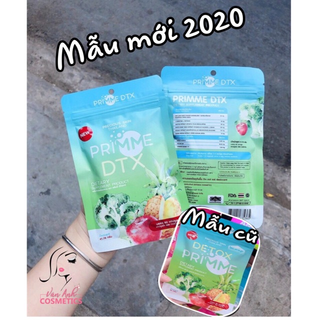 (Mẫu mới 2020)Detox Thái Lan viên uống khử mỡ giải độc PRIMME DTX | BigBuy360 - bigbuy360.vn