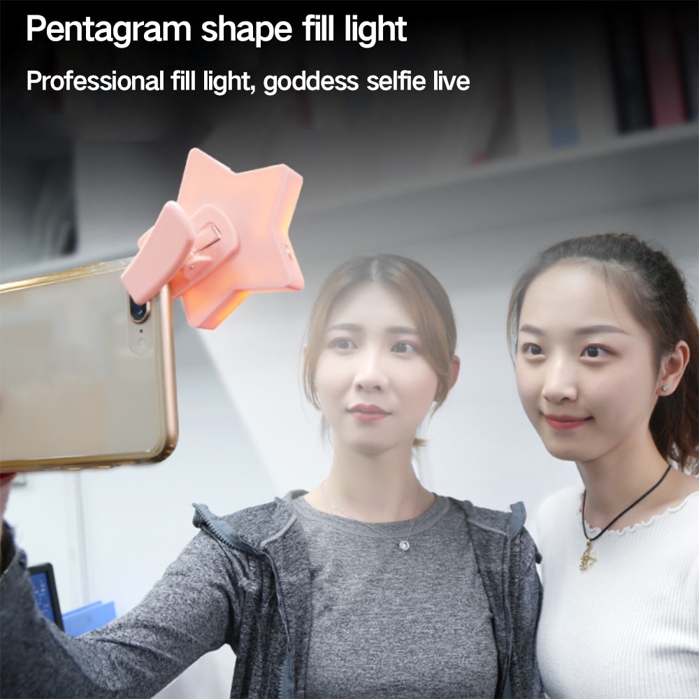 IPHONE Đèn Led Gắn Điện Thoại Chụp Ảnh Selfie