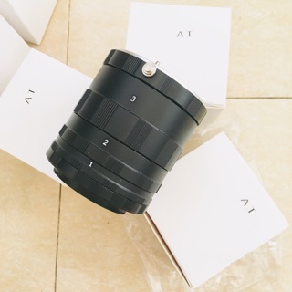 Ống nối Tube macro 3 khúc chụp macro bằng kim loại ngàm Nikon, dùng được cho máy film và máy số Nikon