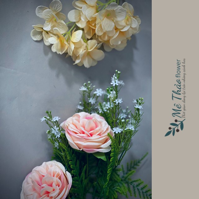 [Phụ Kiện Chụp Ảnh] Set Hoa Chụp Ảnh Sản Phẩm, Phụ Kiện,Đạo Cụ Chụp Ảnh Trang Sức, Chất Liệu Lụa Cao Cấp Mê Thảo Flower