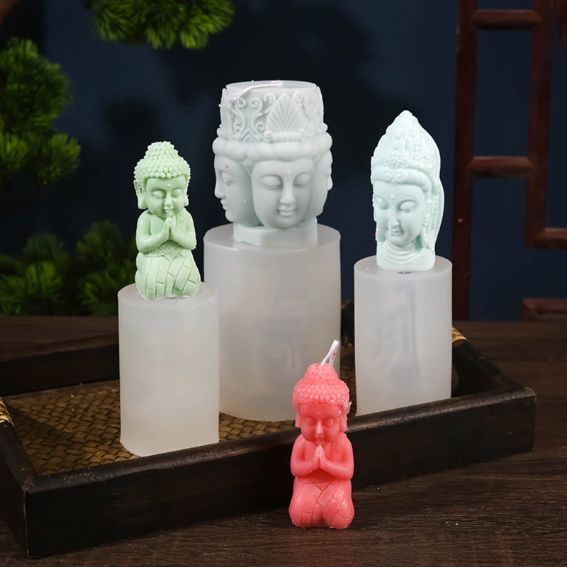 Khuôn Silicone Làm Tượng Phật Ba Chiều Diy