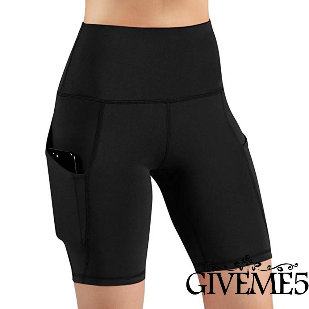 Quần Short Nữ Lưng Cao Co Giãn Quyến Rũ Khi Tập Yoga