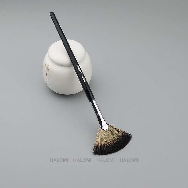Cọ quạt Sephora 65 đánh Highlight lông mềm chuyên dùng cho makeup chuyên nghiệp HALOMI