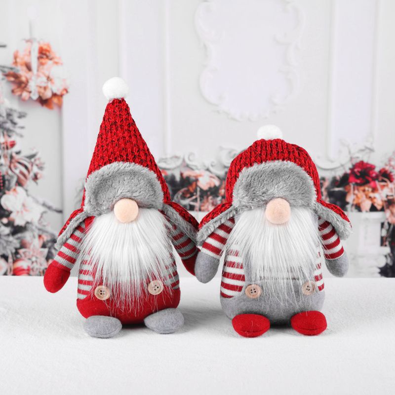 Thú bông hình quỷ lùn mặc đồ ông già noel phong cách Thụy Điển trang trí nhà cho lễ giáng sinh