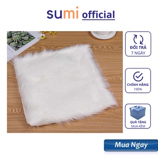 Thảm lông trắng size to chụp ảnh mẫu kích thước 50x40cm