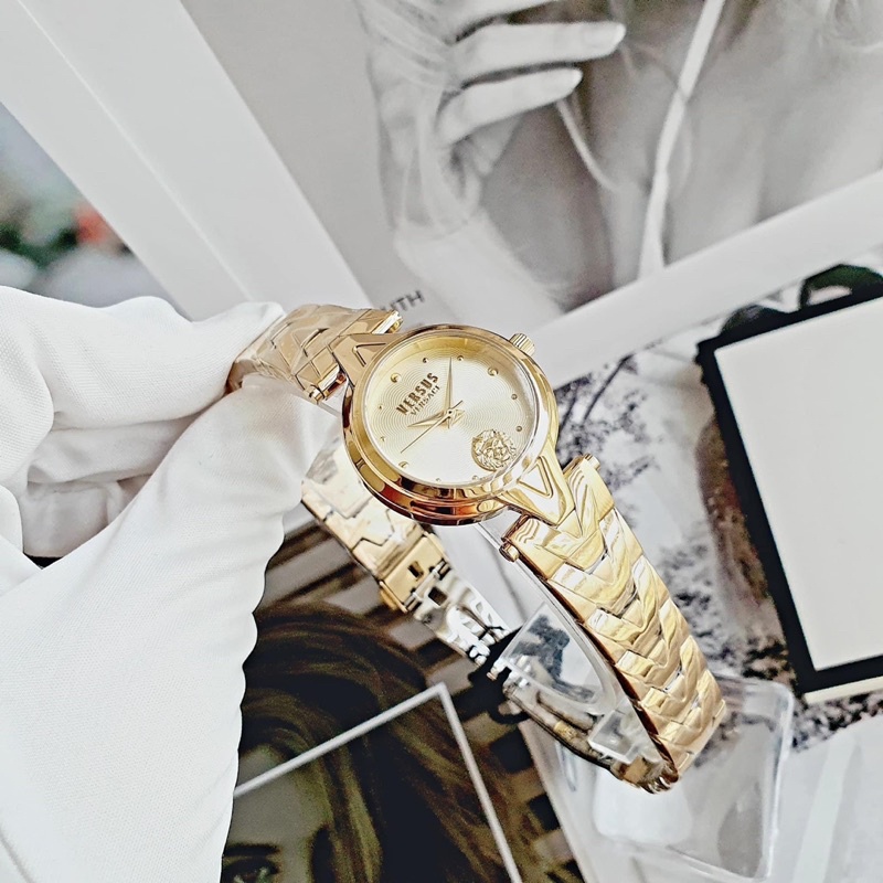 Đồng hồ nữ Versus dây thép, kích thước 30m