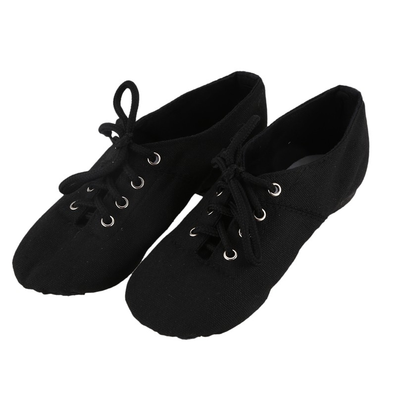 Soft Cloth Dance Jazz Ballet For Men Women Black Sneakers Gymnastics Fitness Shoes