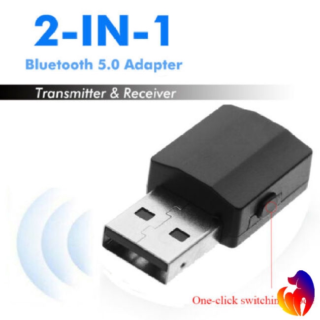 USB thu phát tín hiệu Bluetooth 5.0 2 trong 1