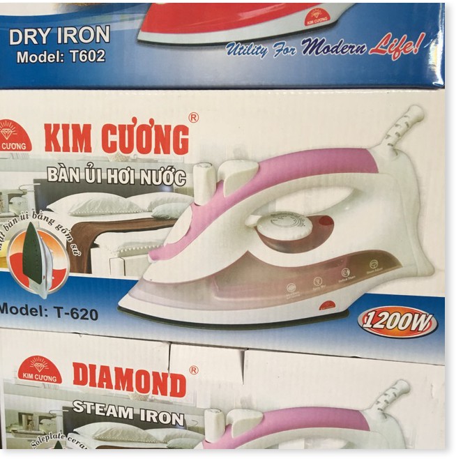 Bàn ủi hơi kim cương