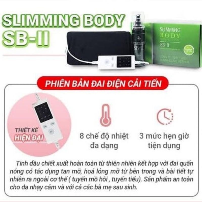 Bộ ủ nóng Slimming body sb2 cải tiến giảm mỡ thon eo