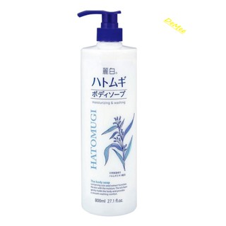 Sữa Tắm Hatomugi Ý Dĩ Nhật Bản 800ml – Dưỡng Ẩm, Làm Sáng Da, Làm Sạch Dịu Nhẹ Moisturizing Body Wash