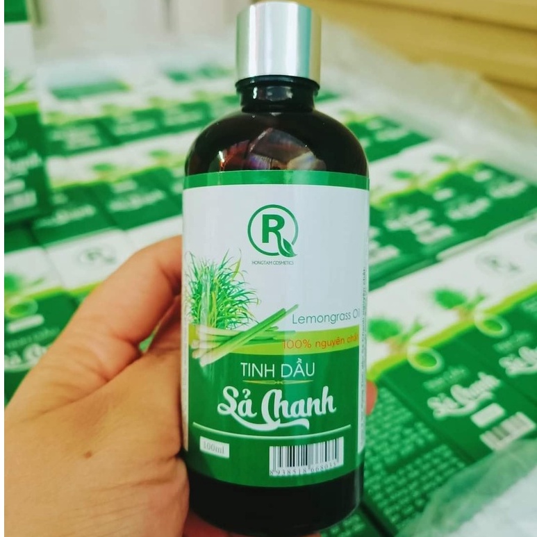 Tinh dầu sả chanh Hồng Tâm nguyên chất,Tinh dầu đuổi muỗi ,giải tỏa áp lực,giảm stress,chai 100ml