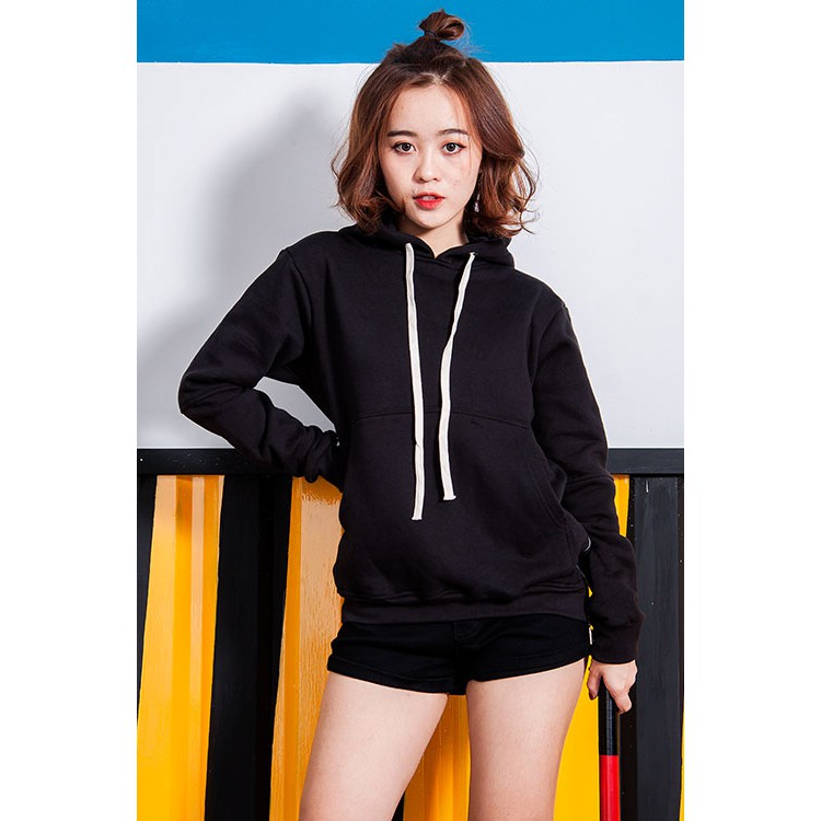 Áo Hoodie Nữ Nỉ Basic Full Size Full Màu Có Mũ Dày Dặn [Ảnh Shop Chụp]