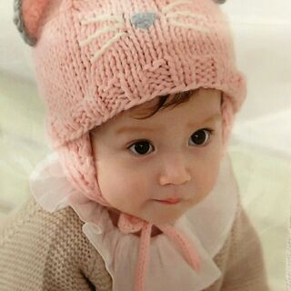 Mũ len tai thỏ cho bé 6 đến 24m( có ảnh thật cuối)