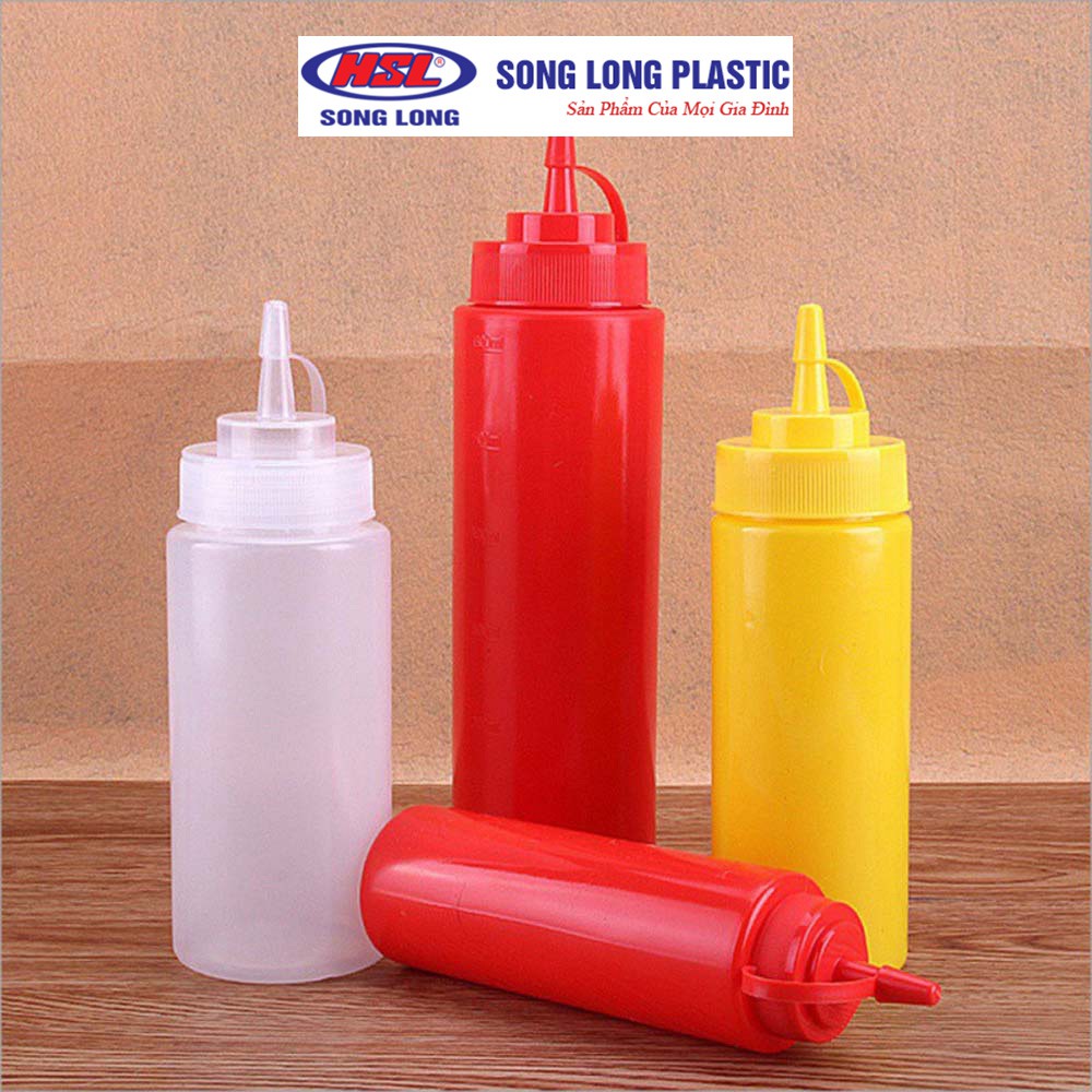 Chai đựng tương ớt Song Long Plastic 250ml(2922)