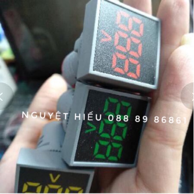 Công tắc báo vôn volt phi 22 mặt vuông