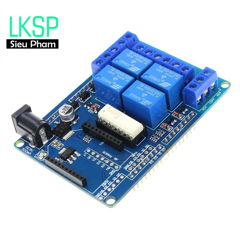 Kit Mở Rộng Relay Sheld Arduino 4 Kênh