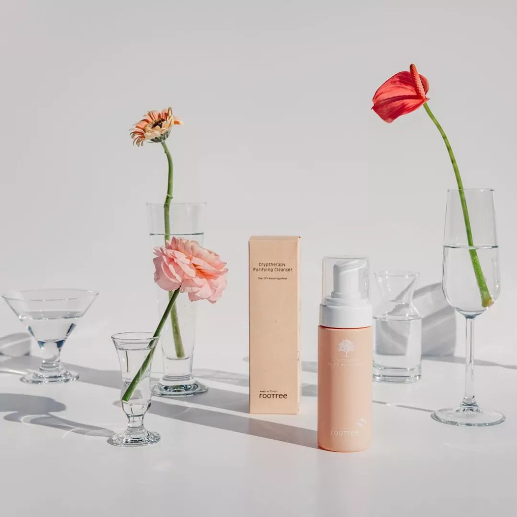 Sữa Rửa Mặt Tạo Bọt Rootree Cryptherapy Purifying Cleanser (Dưỡng ẩm,căng bóng da) | BigBuy360 - bigbuy360.vn