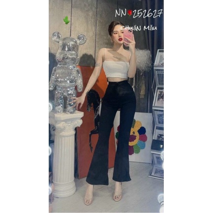 Sét áo hai dây và quần thun dài ống loe cực xinh