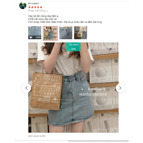 Chân váy bò ngắn chữ A jean denim lưng cao có túi hông phong cách Ulzzang Hàn Quốc - CV01 | BigBuy360 - bigbuy360.vn