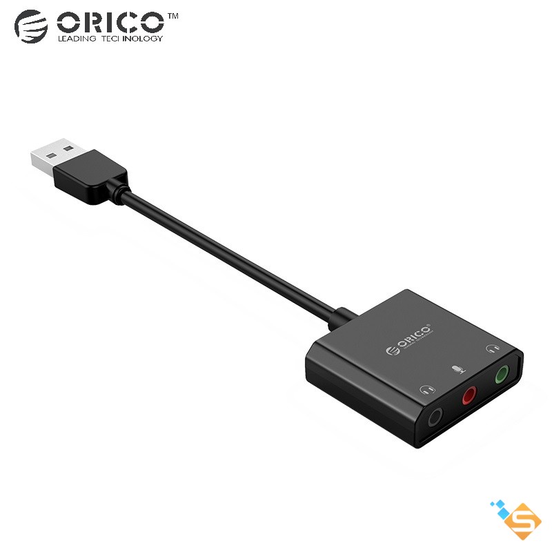 Card Âm Thanh USB ORICO SC2 SKT3 SKT2 Kết Nối Giắc Cắm 3.5mm - Bảo Hành Chính Hãng 1 Năm