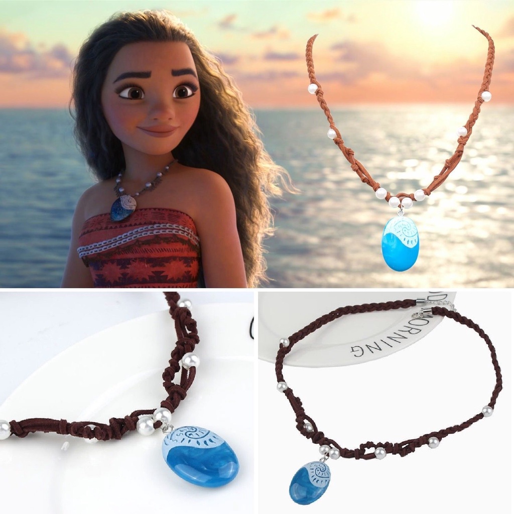 Mặt Vòng cổ Phát Sáng Hình Công Chúa Moana Độc Đáo