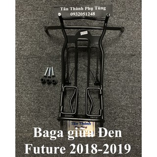 Baga giữa Future 2018-2019 Inox sơn đen 10li Kèm ốc và cục đệm cao su - Đồ Chơi Xe Máy