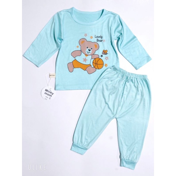 Bô dài tay thun lạnh mikymom hình ngộ nghĩnh cho bé