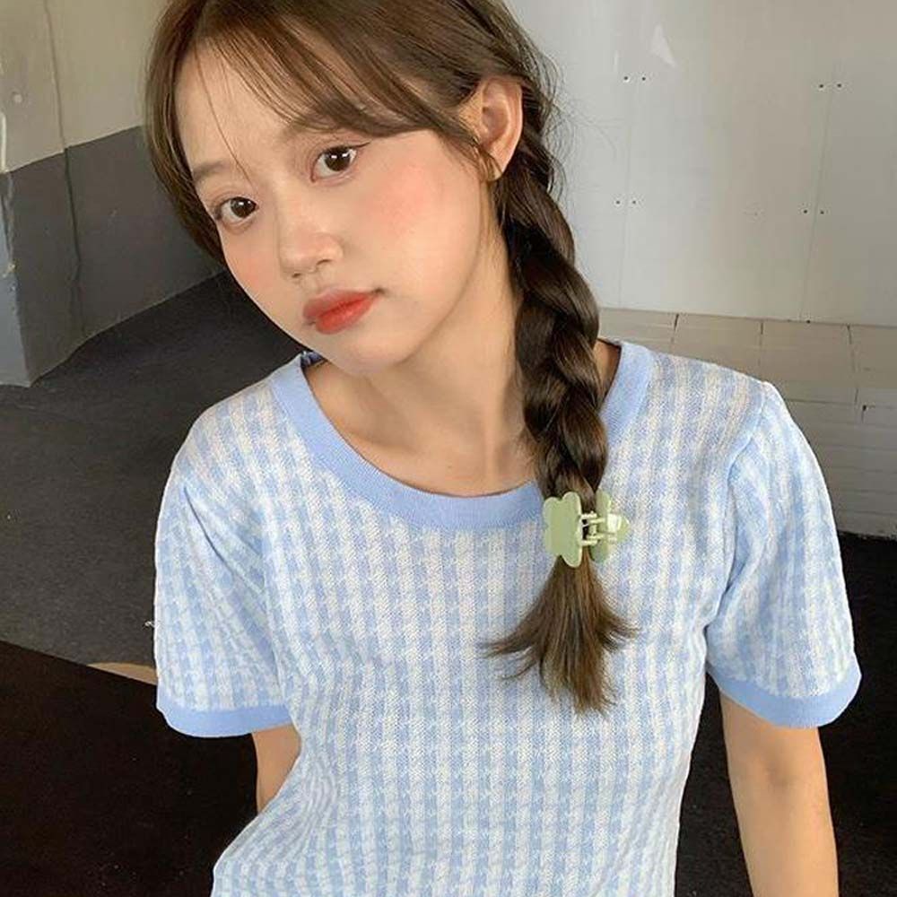 Kẹp tóc mini hình hoa nhiều màu sắc thời trang thanh lịch cho nữ