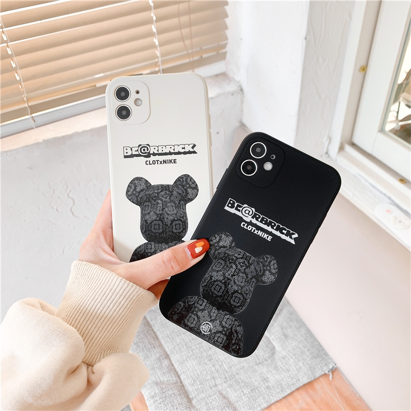 Ốp lưng iphone vuông cạnh hình bearbrick 6/6plus/6s/6splus/7/7plus/8/8plus/x/xr/xs/11/12/pro/max/plus/promax- Awifi F4-2