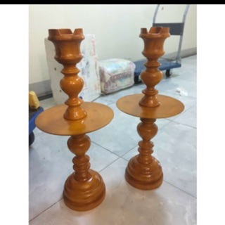 Đèn nến gỗ mít 55cm