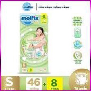 Tã bỉm quần molfix thiên nhiên size s dành cho bé nặng