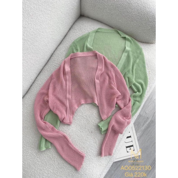 Áo cadigan mỏng hàng QC