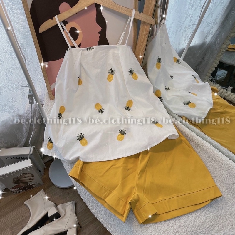 SET ÁO XÔ THÊU QUẦN SHORT - KÈM VIDEO